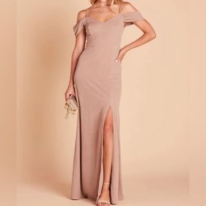 Birdy Grey Crepe Taupe Dress-Never worn
